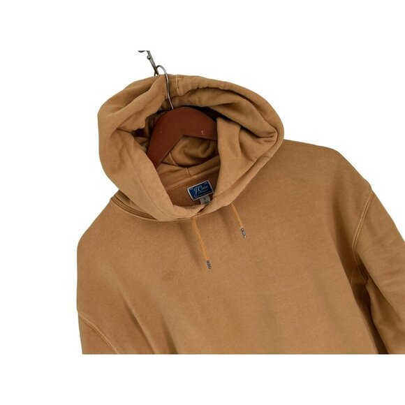 J.CREW Tan Hooded Sweatshirt W/ Kangaroo Pocket Cotton Blend Unisex Size S - Picture 3 of 8